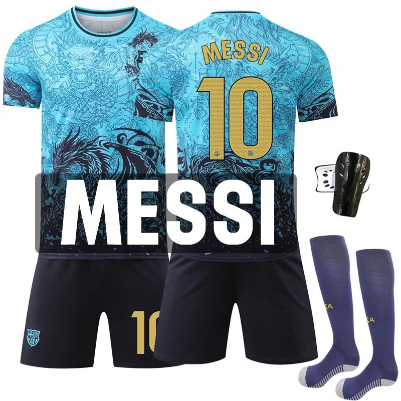 FC Barcelona blue football jersey in retro sports style - Image 15