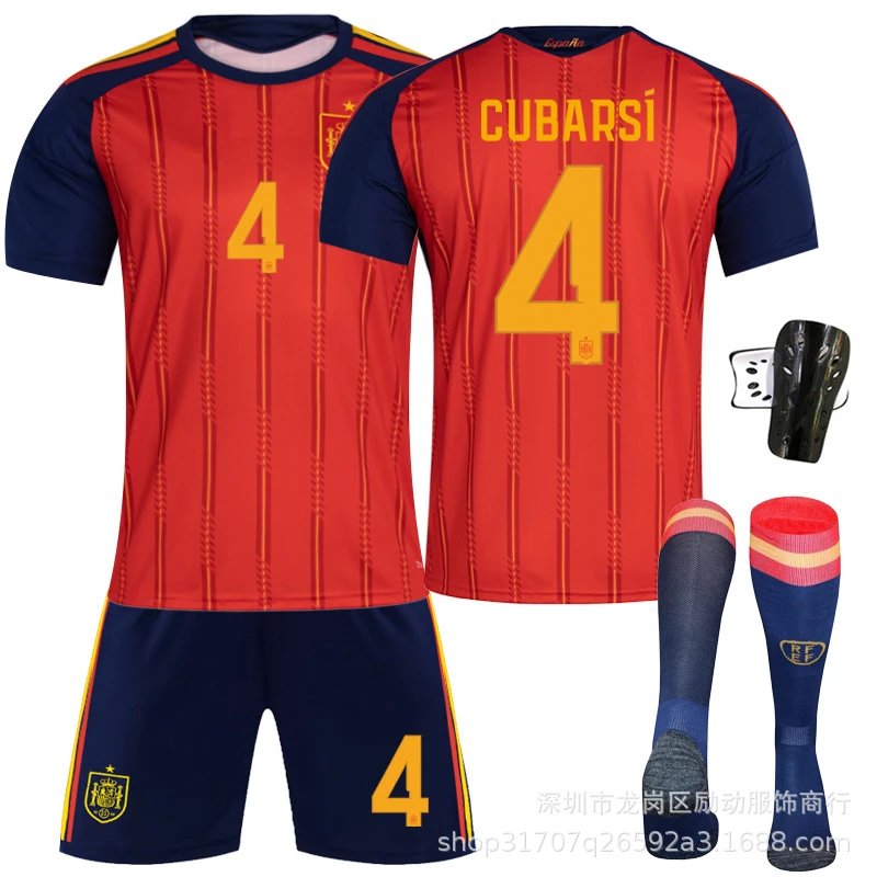 FC Barcelona red football jersey in retro sports style - Image 11