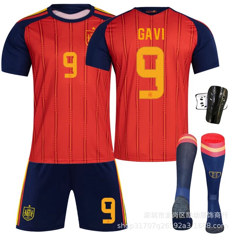 FC Barcelona red football jersey in retro sports style - Image 12