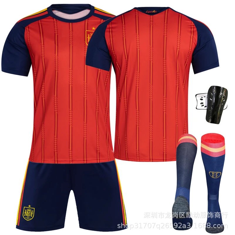 FC Barcelona red football jersey in retro sports style - Image 17