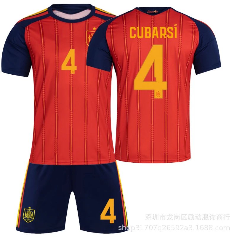 FC Barcelona red football jersey in retro sports style - Image 19
