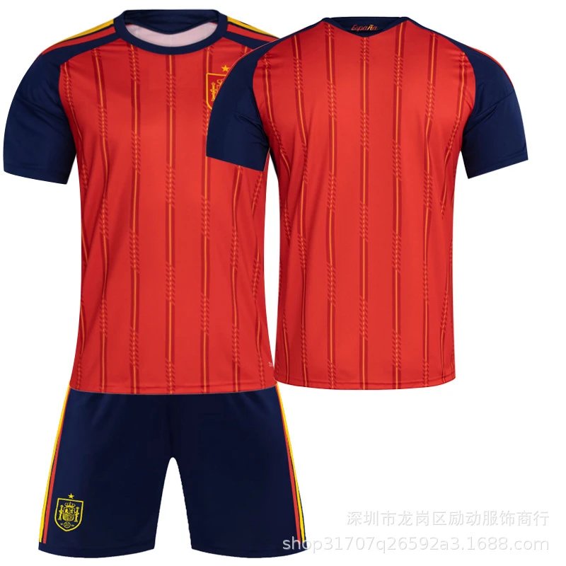 FC Barcelona red football jersey in retro sports style - Image 25