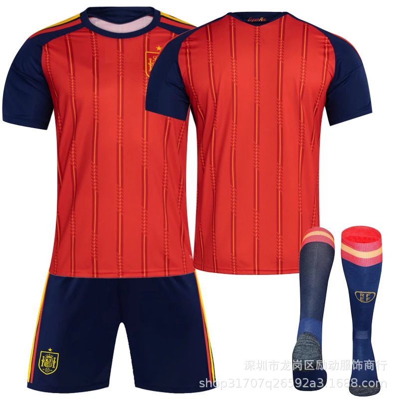 FC Barcelona red football jersey in retro sports style - Image 9