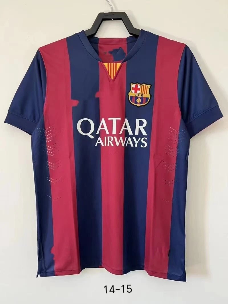 FC Barcelona white football jersey in retro sports style - Image 16