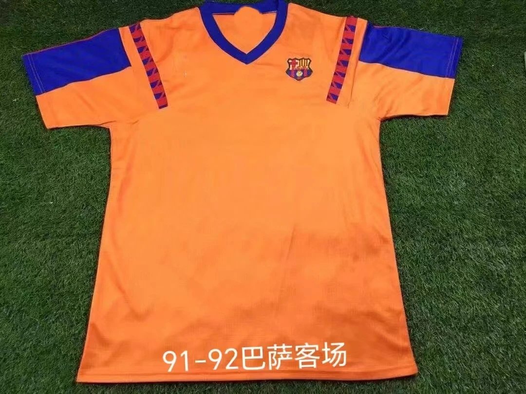 FC Barcelona white football jersey in retro sports style - Image 32