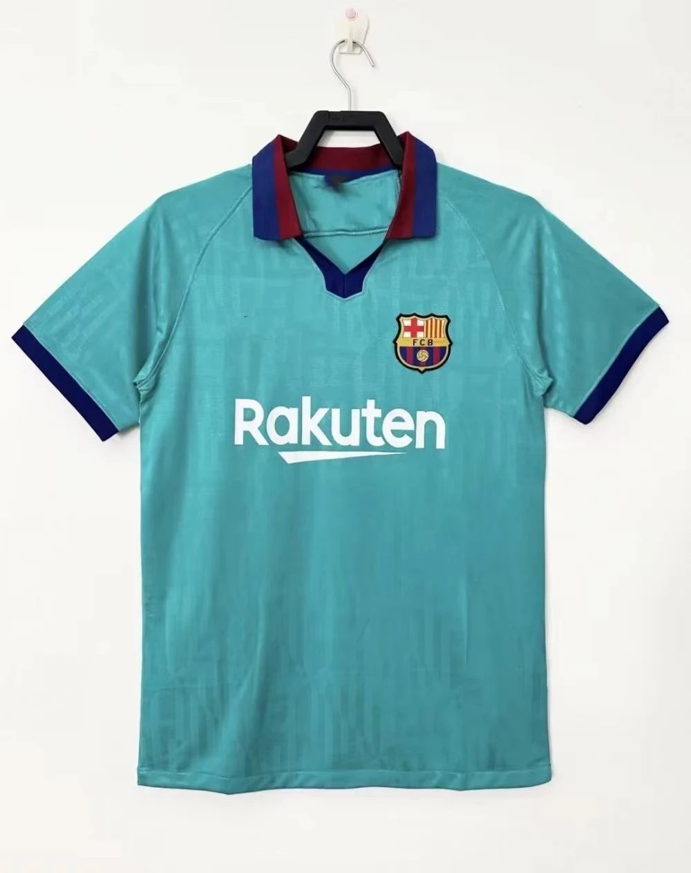 FC Barcelona white football jersey in retro sports style - Image 33