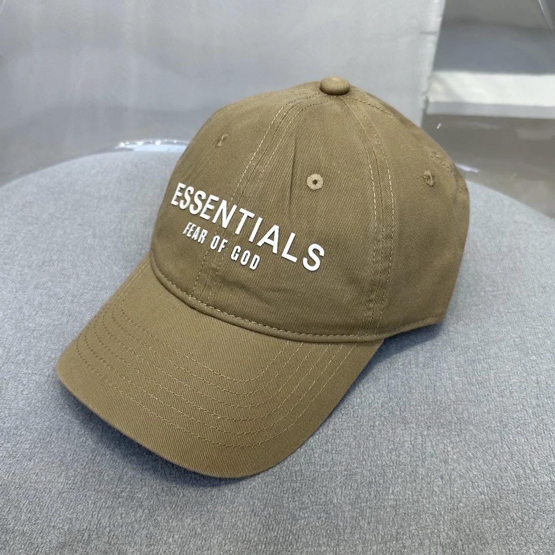 Fear of God Essentials gray baseball cap in modern everyday style - Image 13