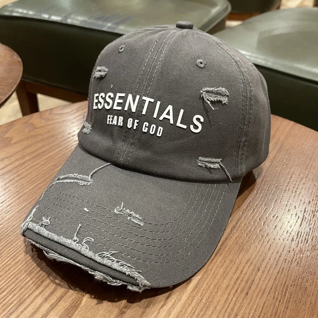 Fear of God Essentials gray baseball cap in modern everyday style - Image 20