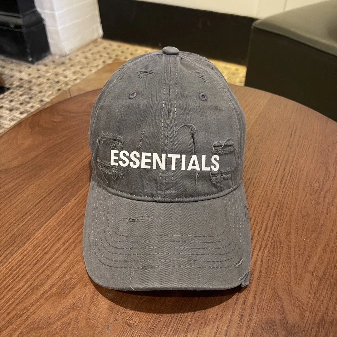 Fear of God Essentials gray baseball cap in modern everyday style - Image 39