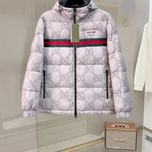 Gucci puffer jacket gray