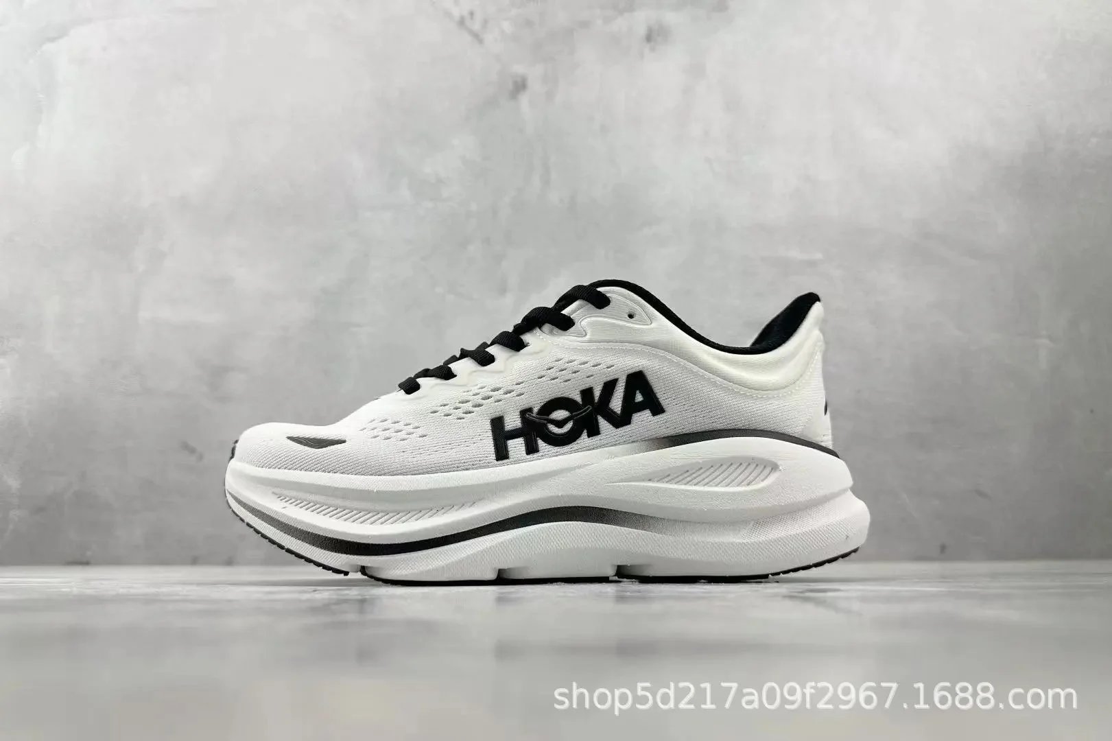 Hoka Bondi gray sneakers in classic athletic style - Image 15