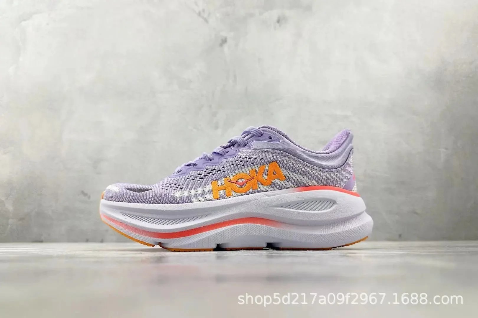 Hoka Bondi gray sneakers in classic athletic style - Image 16
