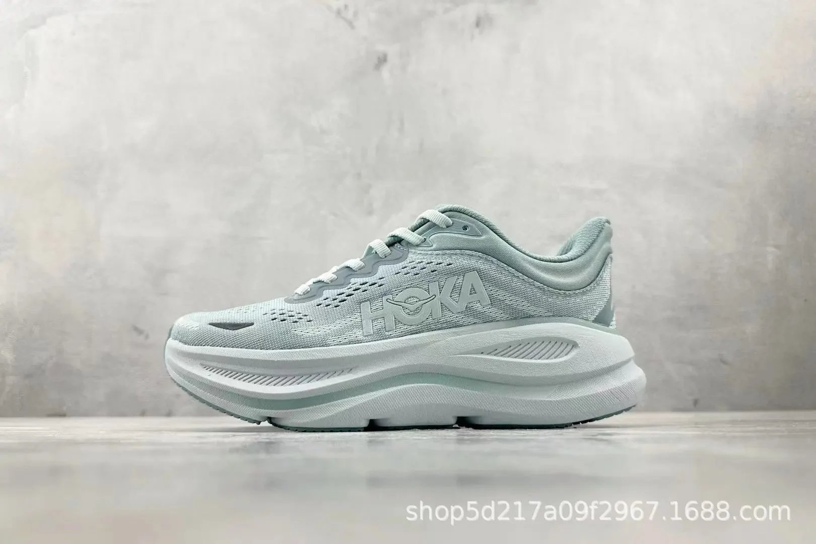 Hoka Bondi gray sneakers in classic athletic style - Image 9