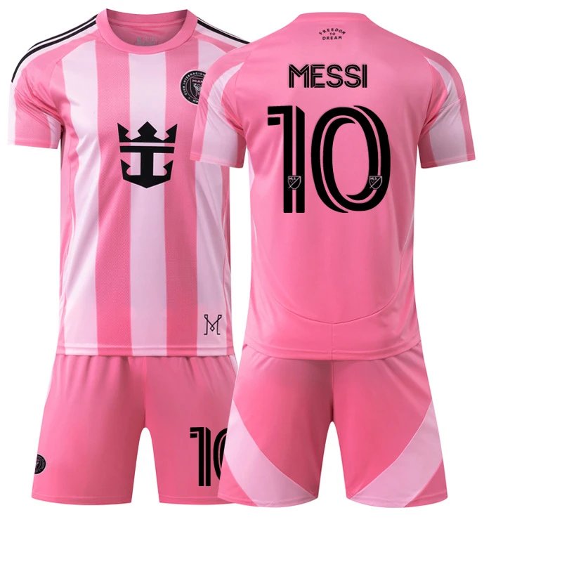 Inter Miami pink football jersey in retro sports style - Image 8