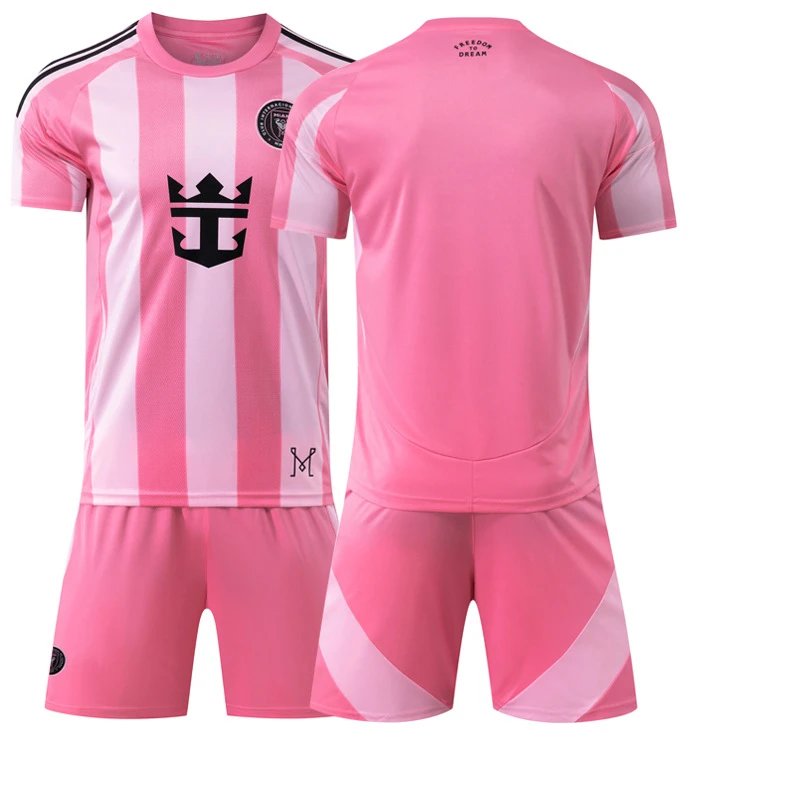 Inter Miami pink football jersey in retro sports style - Image 10