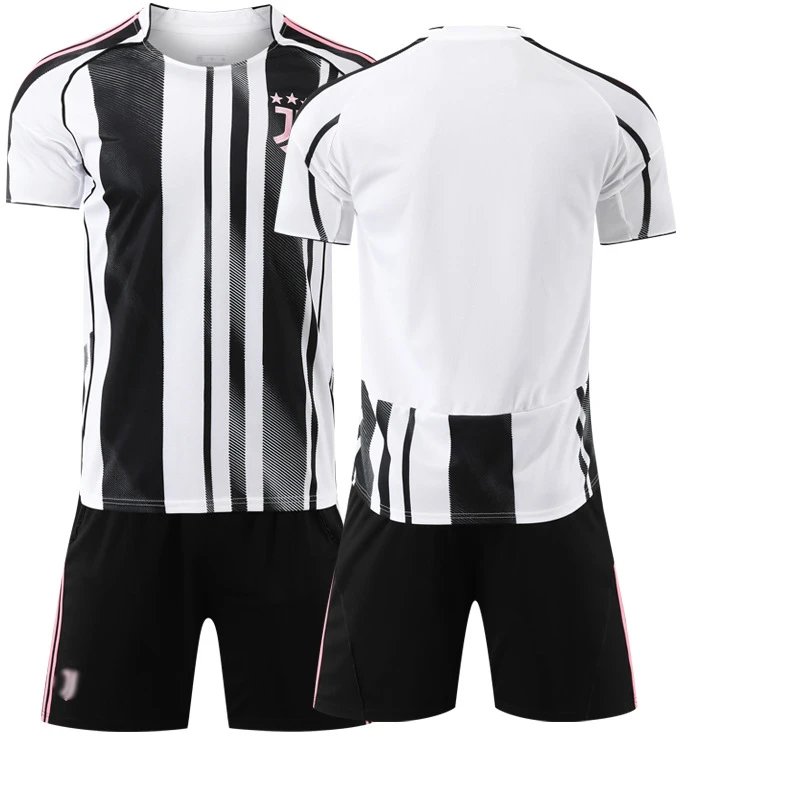 Juventus black football jersey in retro sports style - Image 16