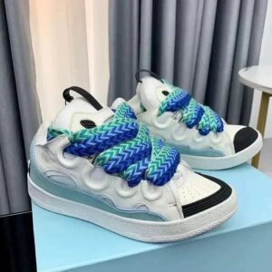 Lanvin graffiti sneakers white