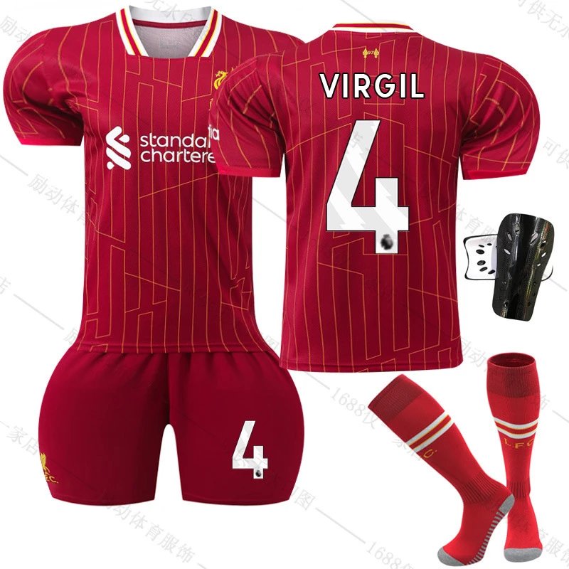 Liverpool red football jersey in retro sports style - Image 13