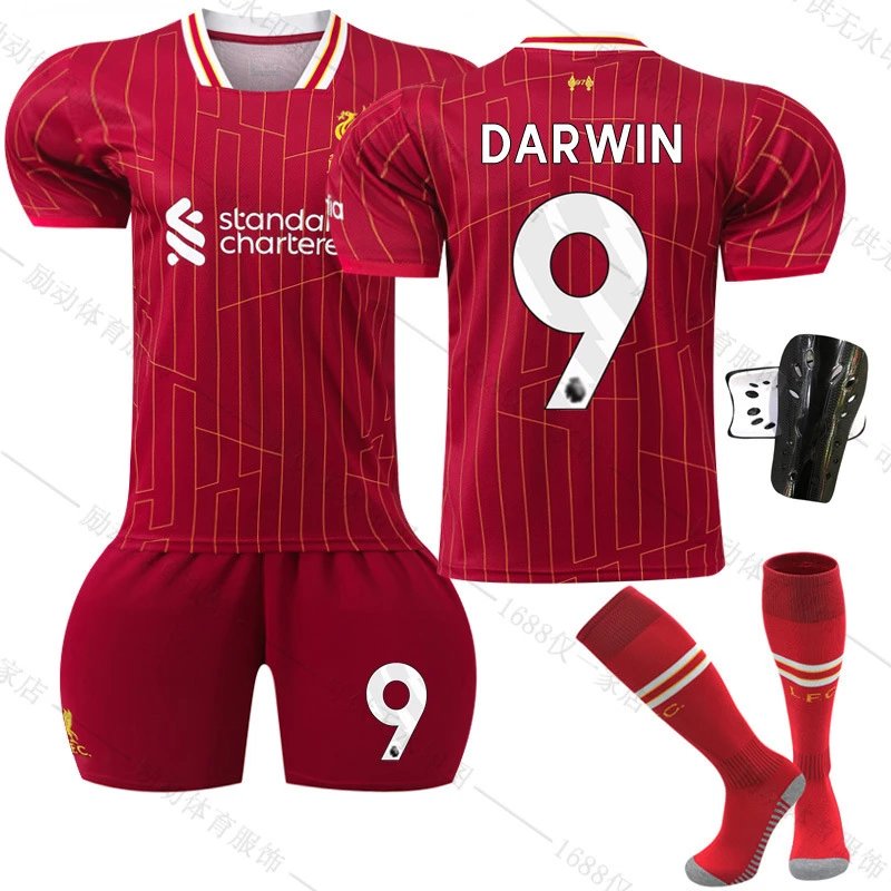 Liverpool red football jersey in retro sports style - Image 16