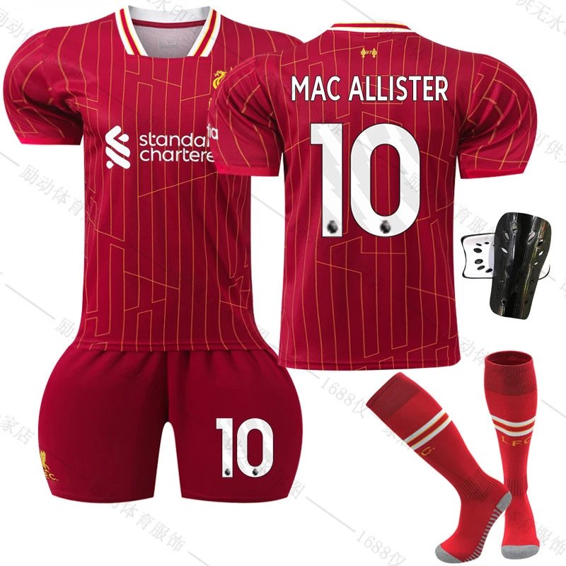 Liverpool red football jersey in retro sports style - Image 17