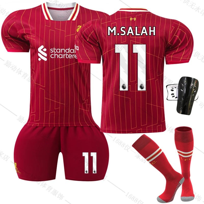 Liverpool red football jersey in retro sports style - Image 18