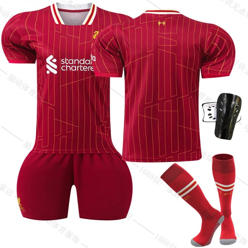 Liverpool red football jersey in retro sports style - Image 20