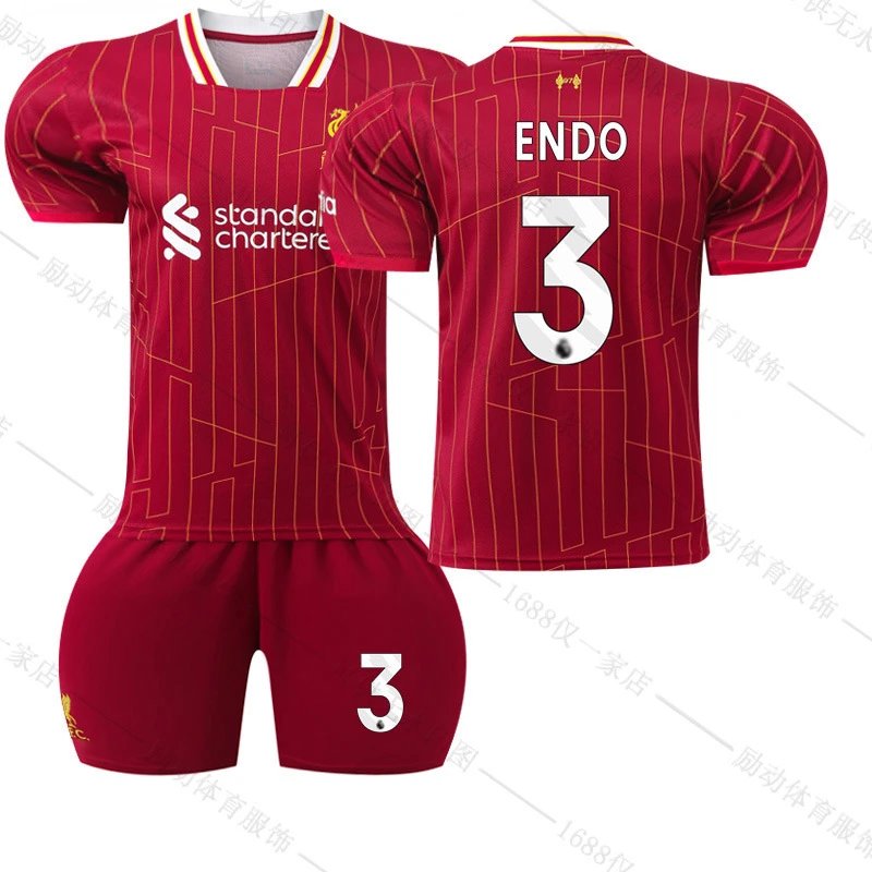 Liverpool red football jersey in retro sports style - Image 21
