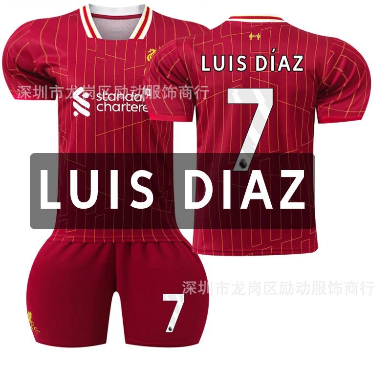 Liverpool red football jersey in retro sports style - Image 24