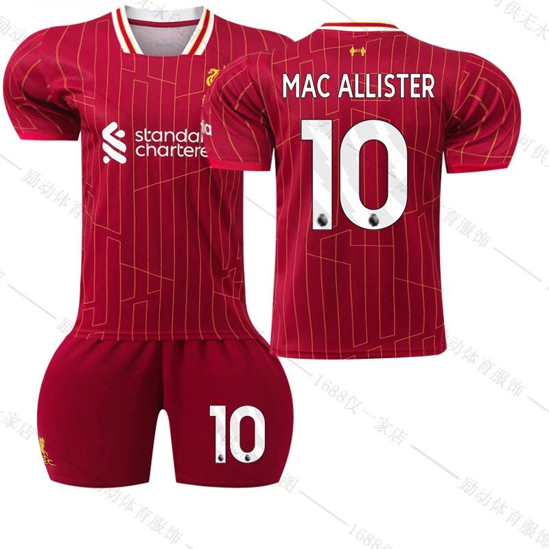 Liverpool red football jersey in retro sports style - Image 26