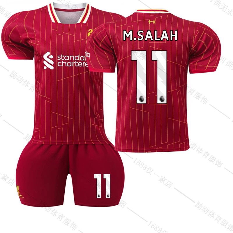Liverpool red football jersey in retro sports style - Image 27