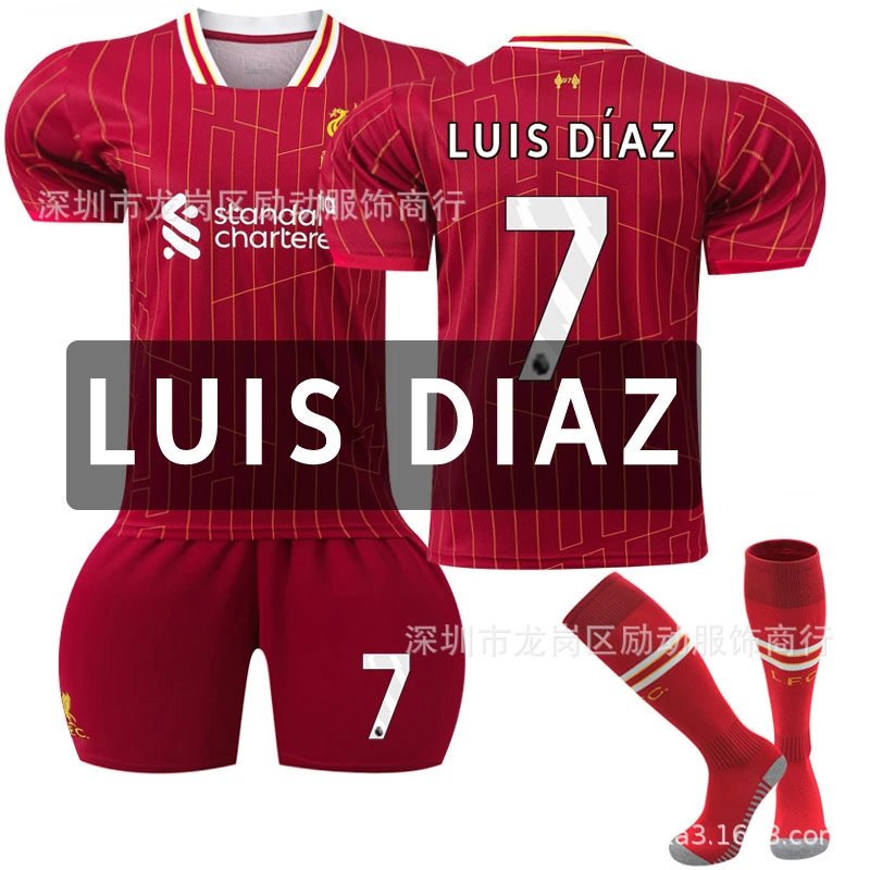 Liverpool red football jersey in retro sports style - Image 5