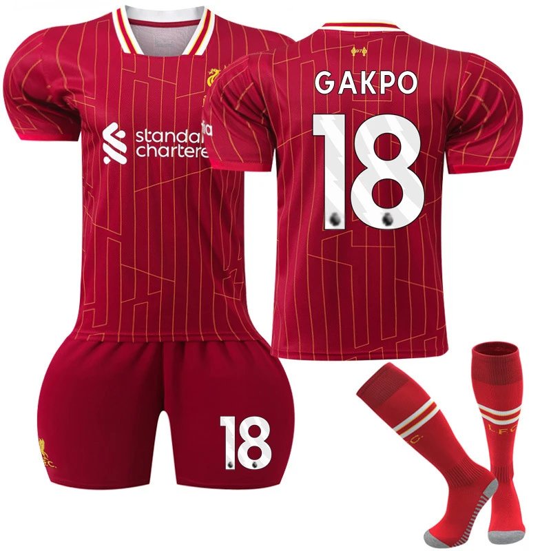 Liverpool red football jersey in retro sports style - Image 9