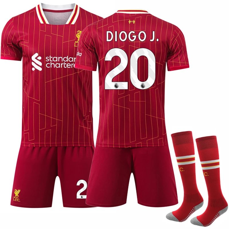 Liverpool red football jersey in retro sports style - Image 10