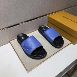 Louis Vuitton slides blue