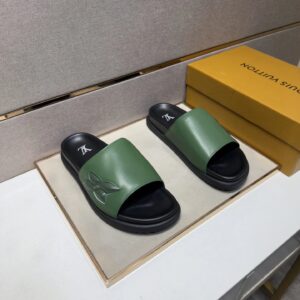 Louis Vuitton slides green