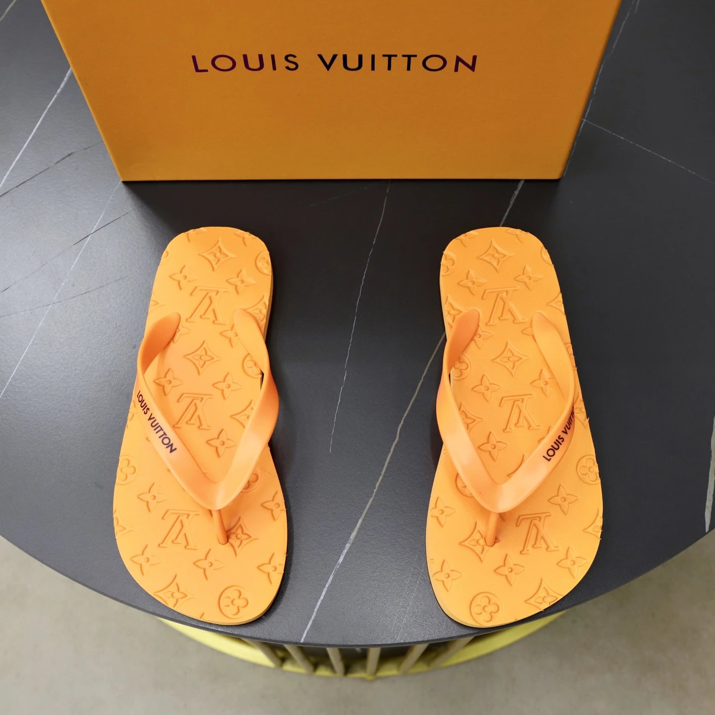 Louis Vuitton sandals orange
