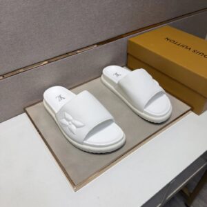 Louis Vuitton slides white