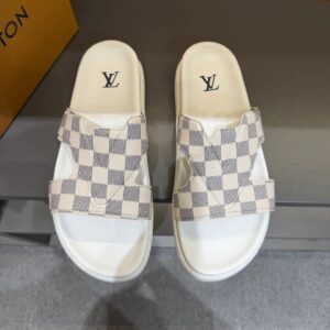 Louis Vuitton slides white