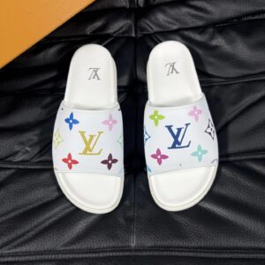 Louis Vuitton slides white