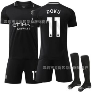 Manchester City football jersey black