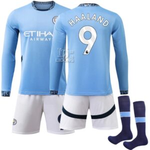 Manchester City football jersey blue
