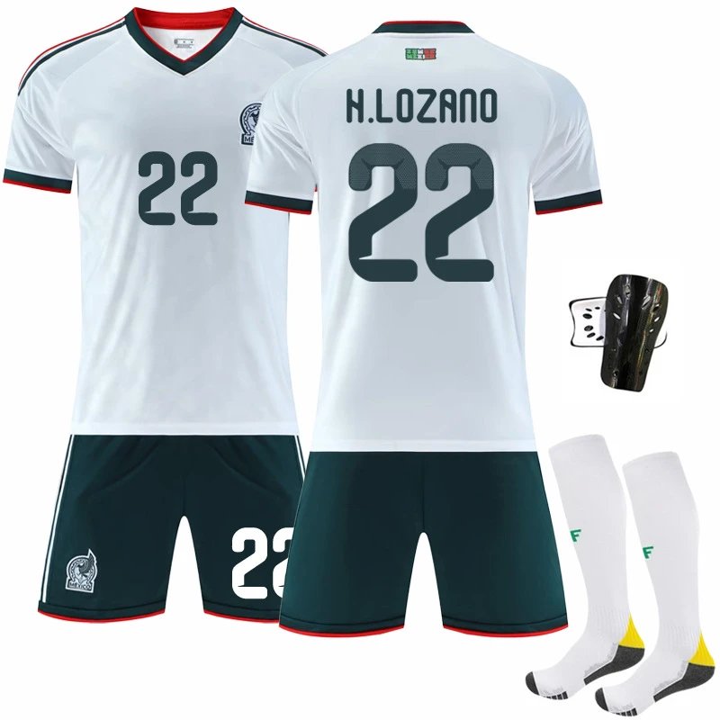 Mexico white football jersey in retro sports style - Image 12