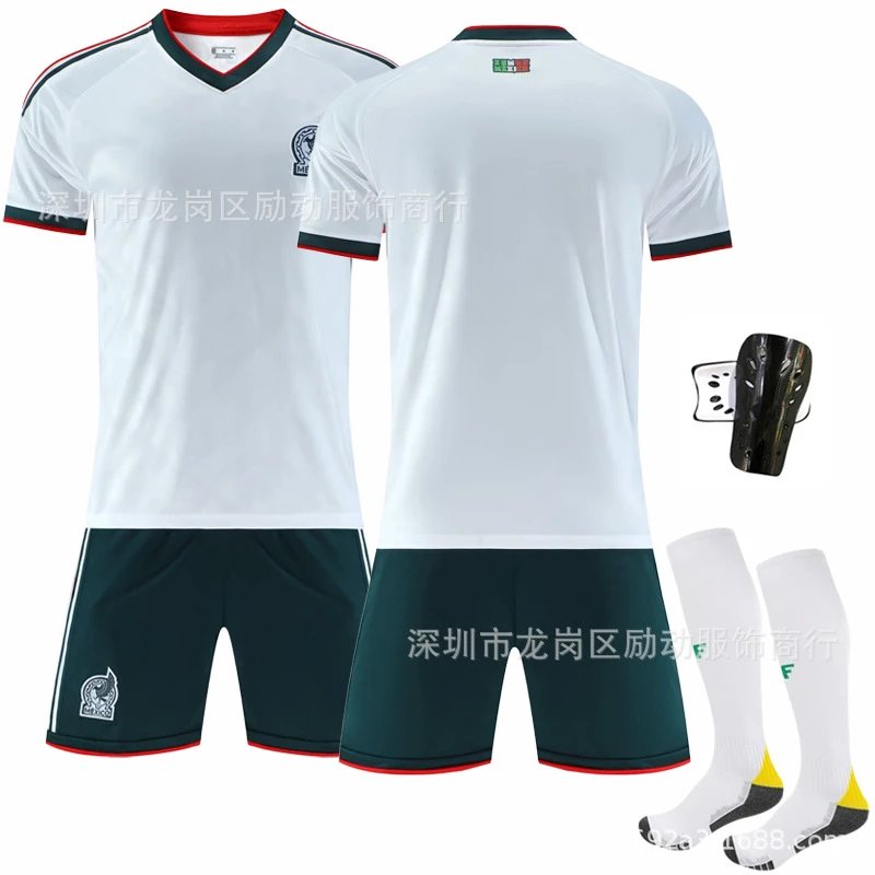 Mexico white football jersey in retro sports style - Image 13