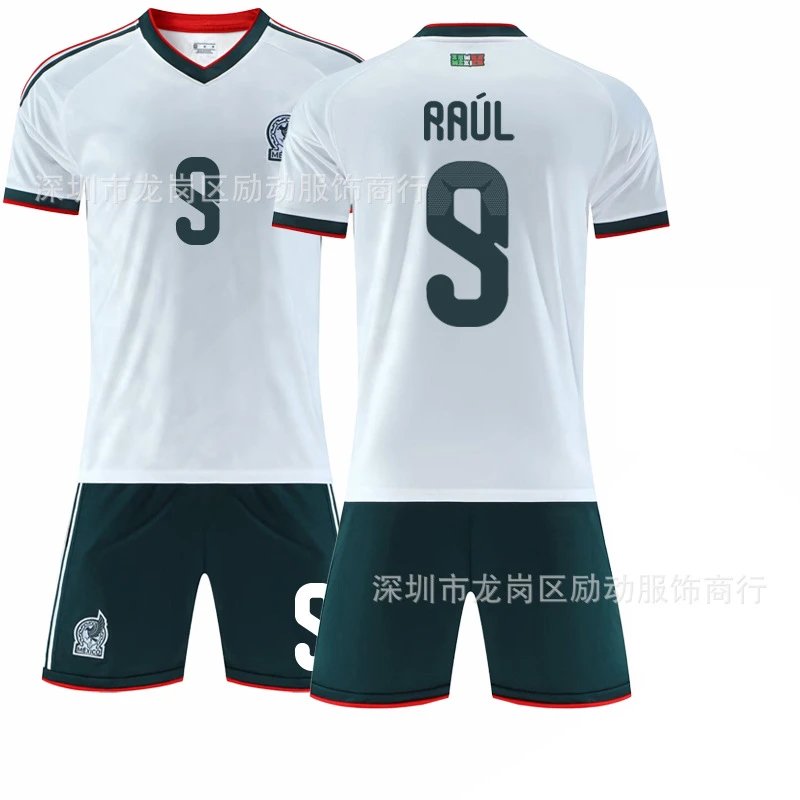 Mexico white football jersey in retro sports style - Image 15