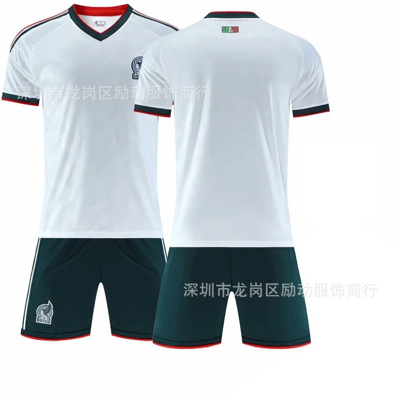 Mexico white football jersey in retro sports style - Image 19