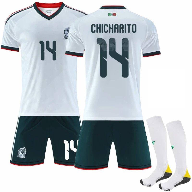 Mexico white football jersey in retro sports style - Image 5