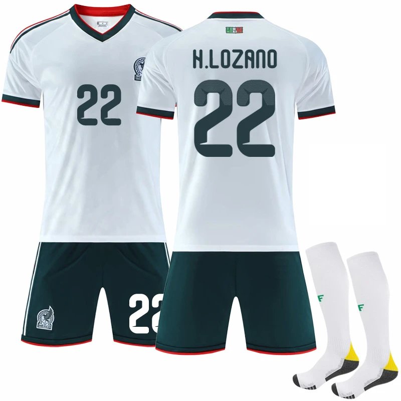 Mexico white football jersey in retro sports style - Image 6