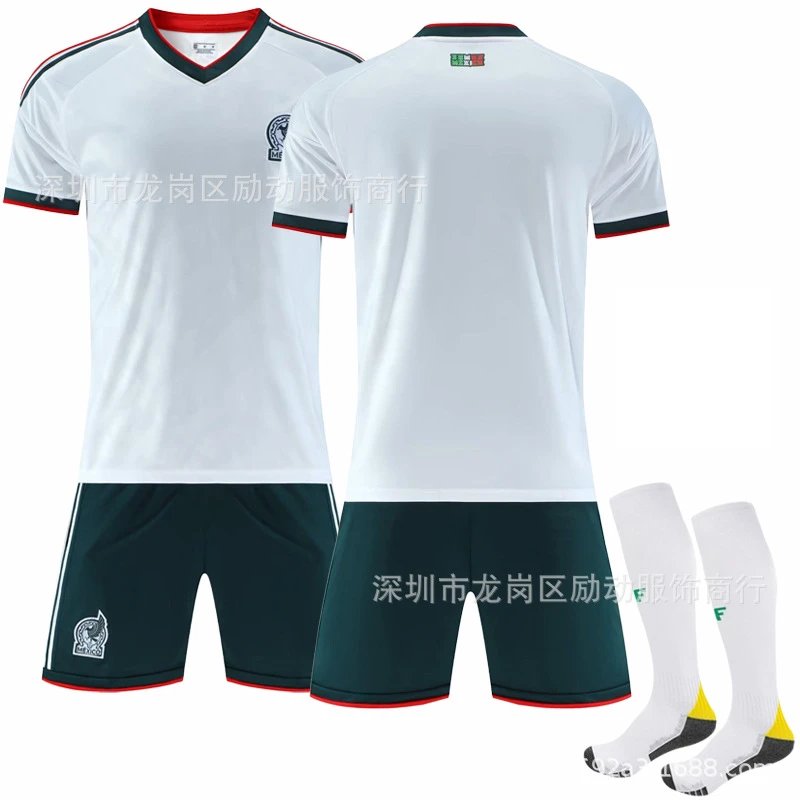 Mexico white football jersey in retro sports style - Image 7