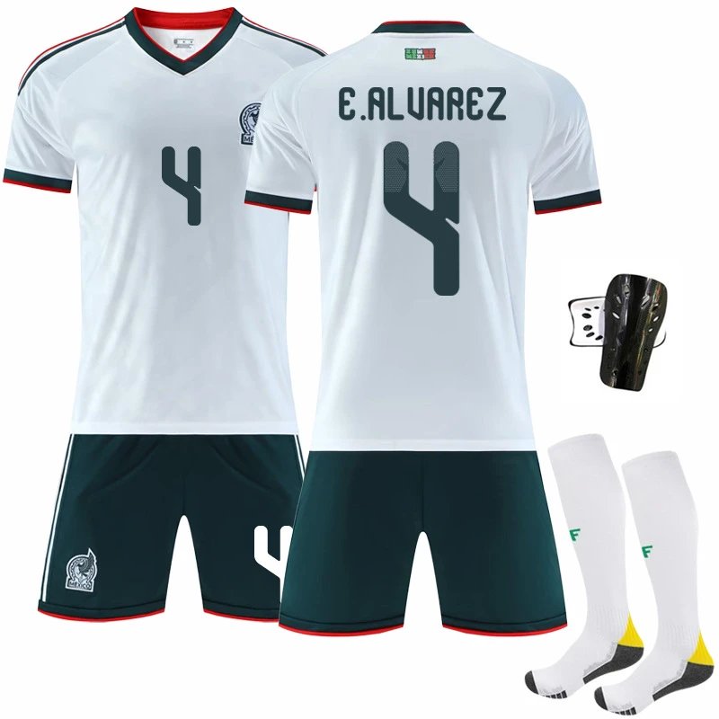 Mexico white football jersey in retro sports style - Image 8
