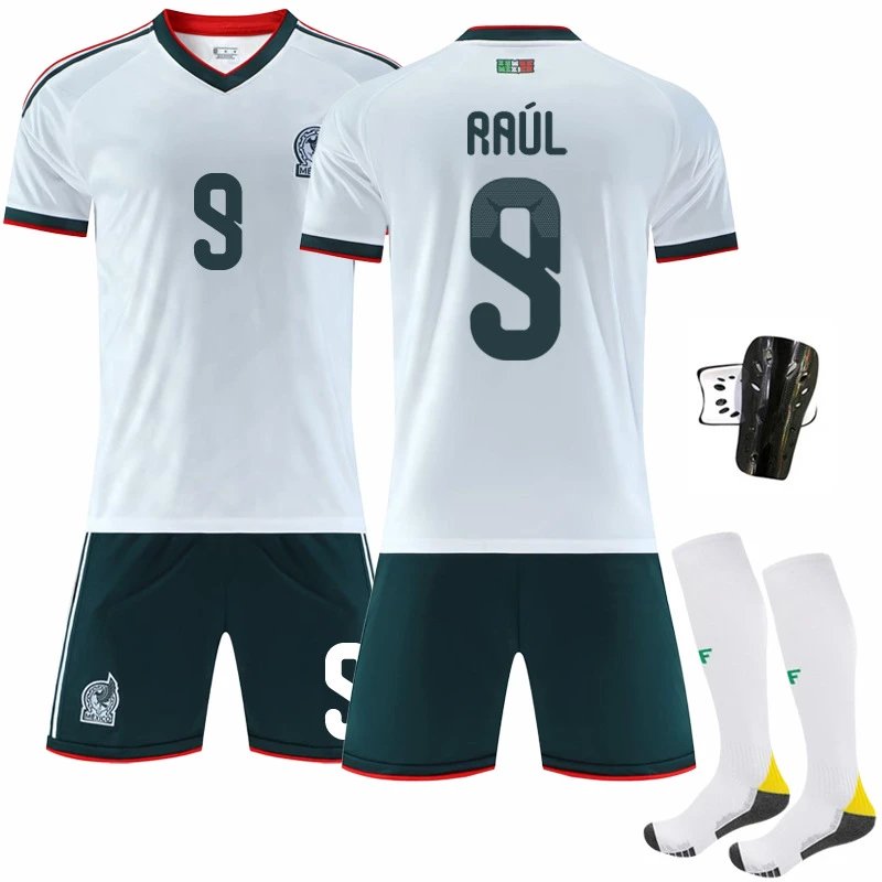 Mexico white football jersey in retro sports style - Image 9
